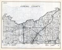 Juneau County Map, Wisconsin State Atlas 1933c
